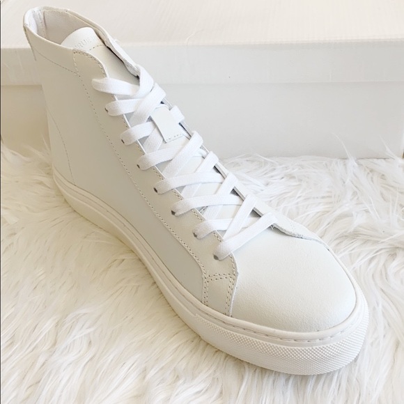 True Religion Other - True Religion Lace-Up High Top Sneakers White Sz10